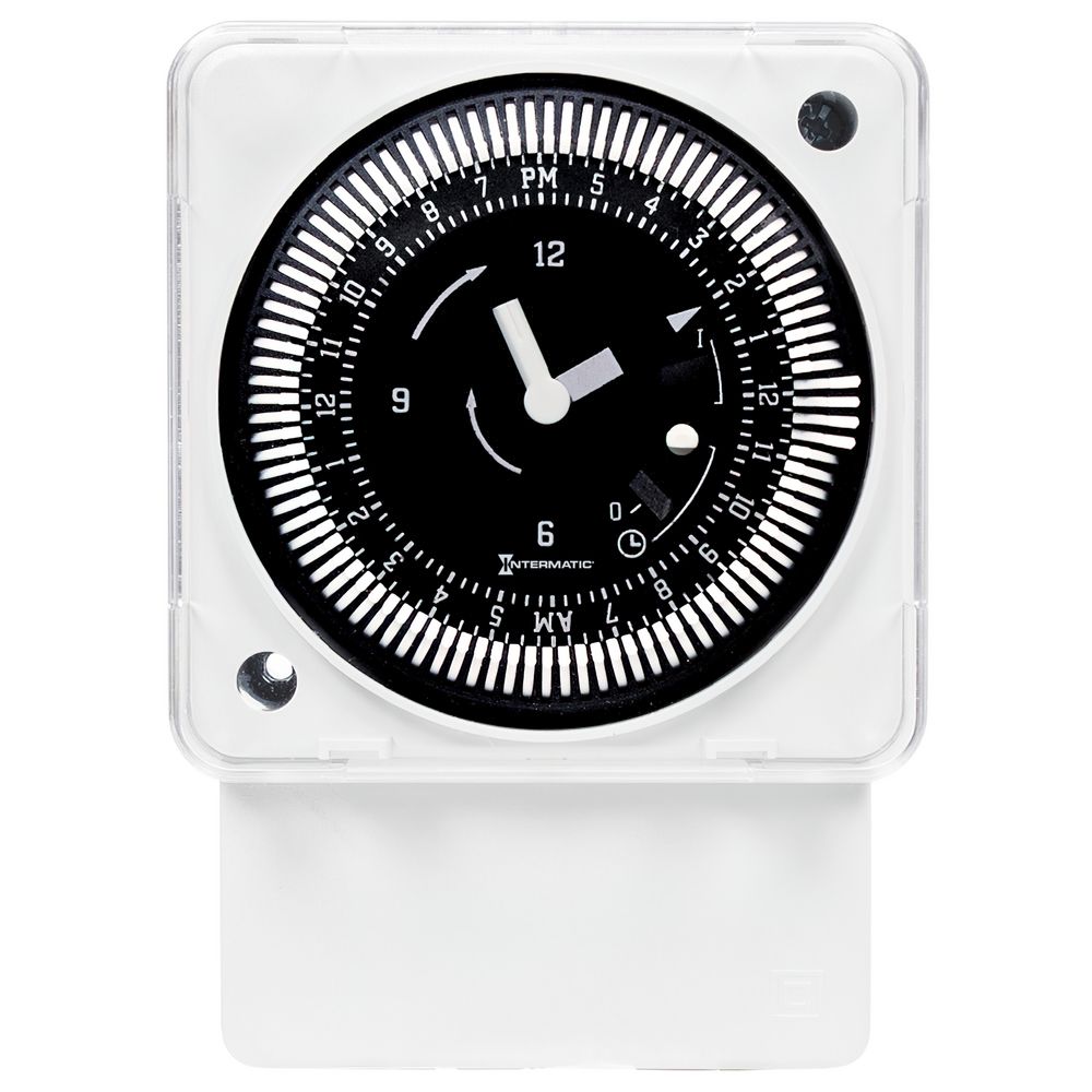 MIL72ASTUZH-120 — Módulo temporizador electromecánico de 24 horas, 120 V, montaje en superficie/riel DIN, con anulación manual, intervalos de 15 minutos, 21 A, SPDT