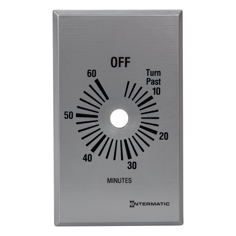 FF60MP — Placa para temporizador de 60 minutos sin retención (HOLD), plata (FF360M, FF460M, FF60MC)