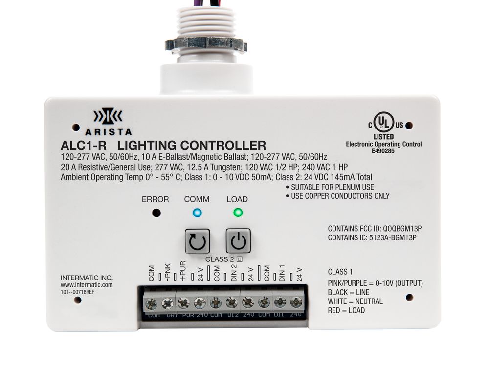 ALC1-R — Controlador de iluminación ARISTA de 1 canal de 0-10 V