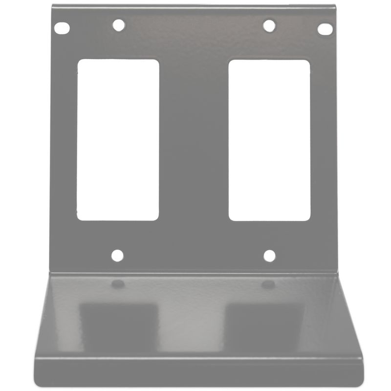 MP5GYD — Placa de montaje de dos módulos (doble gang) de 20 A, gris