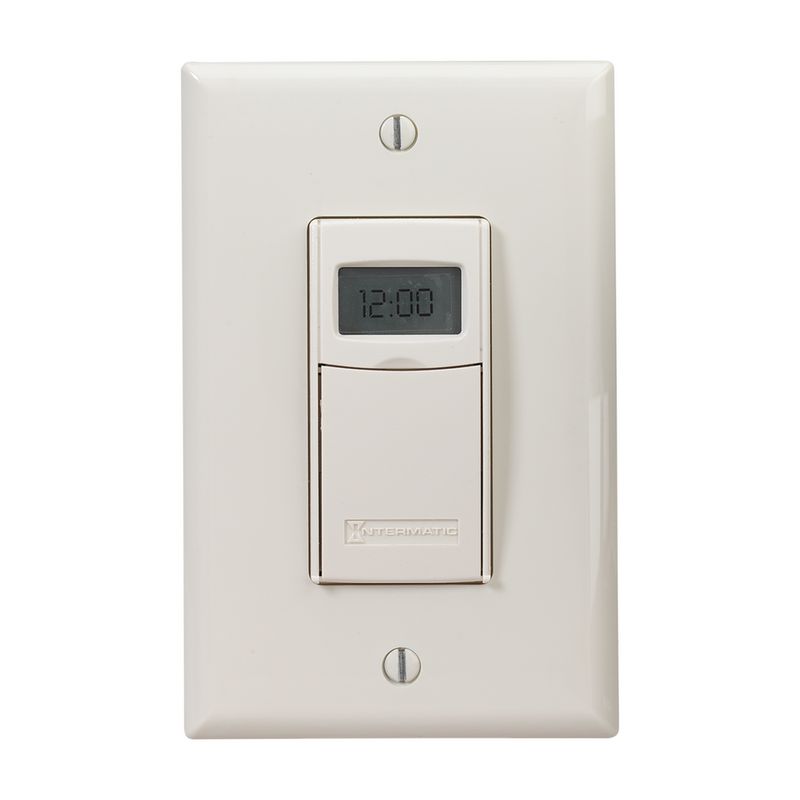 EI400LAC — Temporizador electrónico de cuenta regresiva, programable, 120-277 VCA, 50/60 Hz, de 1 segundo a 24 horas, almendra claro