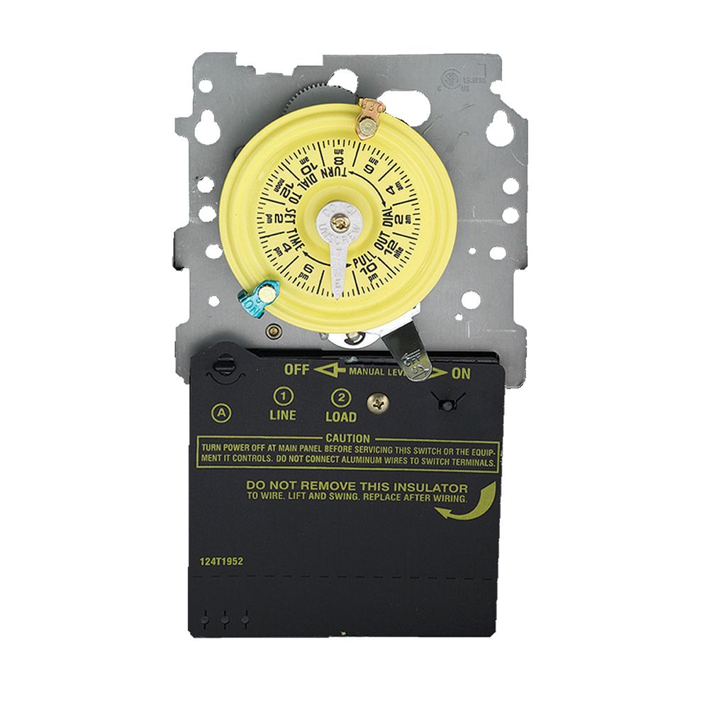 T101M — Interruptor horario mecánico de 24 horas, 120 V, SPST, solo mecanismo