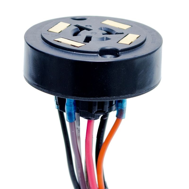 K171H — Receptáculo tipo giro-bloqueo (locking), 7 pines, conforme C136.41, cable de 12"