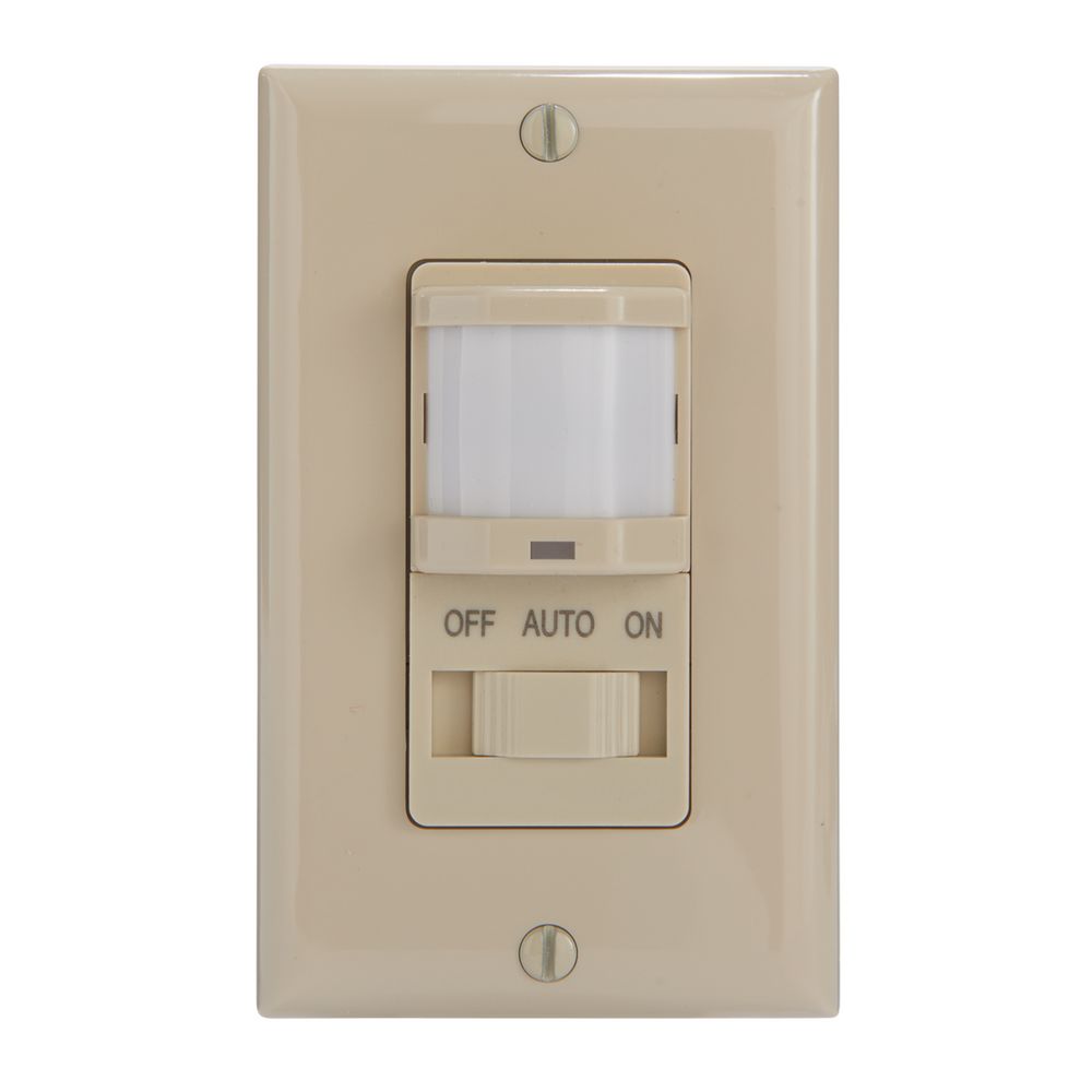 IOS-DSIMF-IV — Sensor de ocupación PIR de pared, residencial, no requiere neutro, marfil