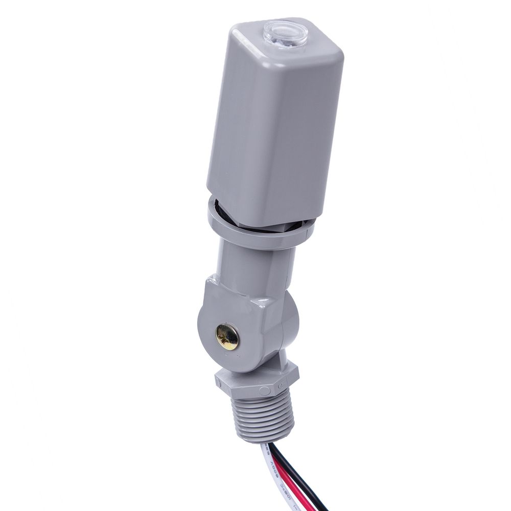 EK4736S — Fotocelda electrónica con lente superior, montaje en vástago y orientable NightFox™, 120-277 V