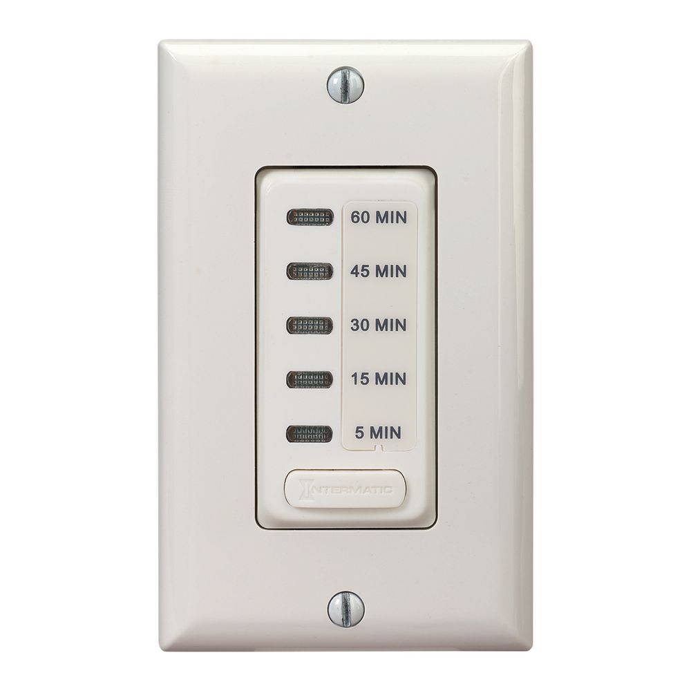 EI205LA — Temporizador electrónico de cuenta regresiva, 120 VCA, 60 Hz, tiempos preestablecidos de 5, 15, 30 y 45 minutos y 1 hora, sin retención, almendra claro