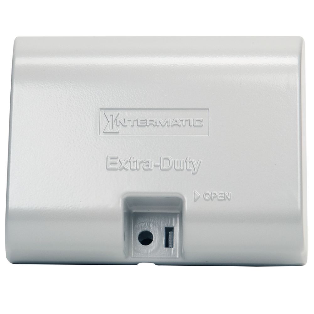 WP1010HMXD — Tapa de fundición a presión a prueba de intemperie en uso, servicio extra rudo, una unidad (1 gang), horizontal, 3.125", gris