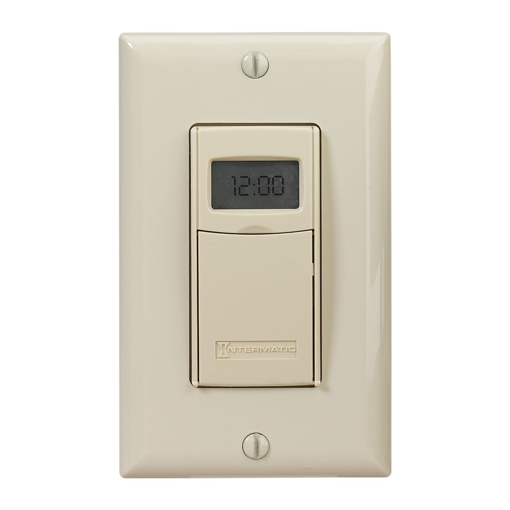EI400C — Temporizador electrónico de cuenta regresiva, programable, 120-277 VCA, 50/60 Hz, de 1 segundo a 24 horas, marfil