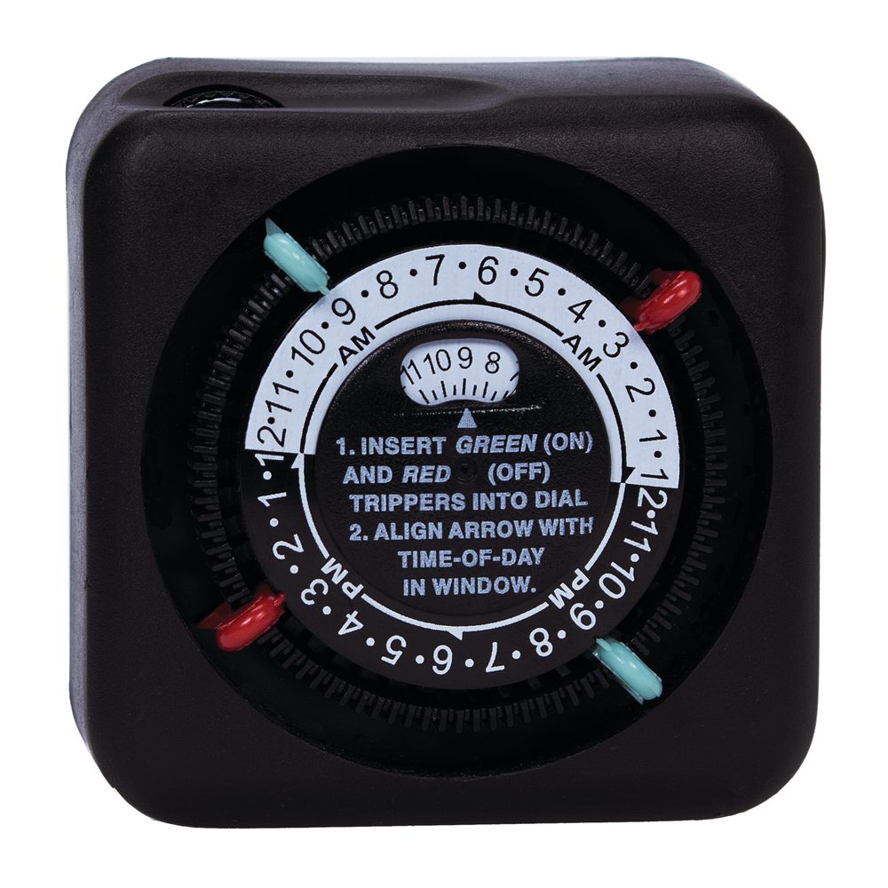 TN111RM40 — Temporizador mecánico de enchufe para exterior de 24 horas