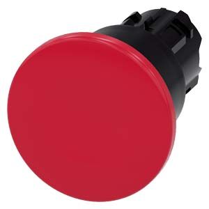 3SU10001BA200AA0 — Pulsador tipo seta (golpe de puño) 22 mm redondo