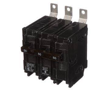 B350H — Interruptor termomagnético 3 polos 50 A 240 V 22 kA tipo BLH enchufable