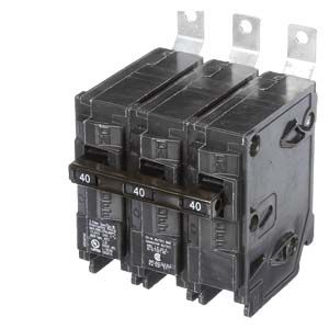 B340 — Interruptor termomagnético 3 polos 40 A 240 V 10 kA tipo BL enchufable