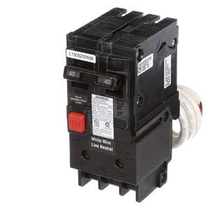 QE240 — Interruptor termomagnético con protección GFCI 30 mA 2 polos 40 A 120/240 V 10 kA