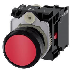 3SU11000AB201CA0 — Pulsador 22 mm redondo de plástico, rojo