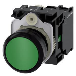 3SU11000AB401BA0 — Pulsador 22 mm redondo de plástico, verde
