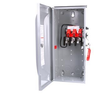 HNF362R — Interruptor de seguridad sin fusible 3 polos 60 A 600 V servicio pesado NEMA 3R
