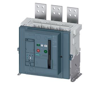 3WA12203AC030AA0 — Interruptor automático de bastidor abierto fijo TII, unidad de disparo electrónica ETU 300, tamaño 2