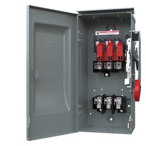 HF361R — Interruptor de seguridad fusible 3 polos 30 A 600 V servicio pesado NEMA 3R