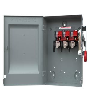 HNF361 — Interruptor de seguridad sin fusible 3 polos 30 A 600 V servicio pesado NEMA 1