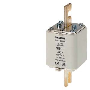 3NE43340B — Cartucho fusible SITOR para semiconductores con contacto de cuchilla