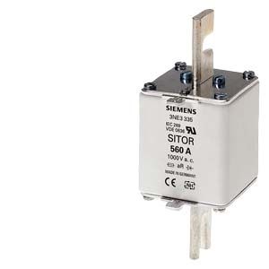 3NE33378 — Cartucho fusible SITOR para semiconductores con contacto de cuchilla