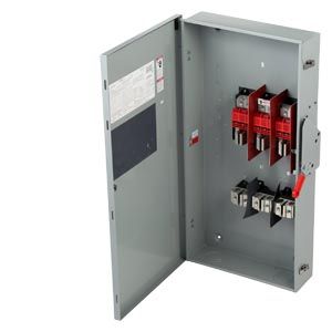 HF366RA — Interruptor de seguridad fusible 3 polos 600 A 600 V servicio pesado NEMA 3R