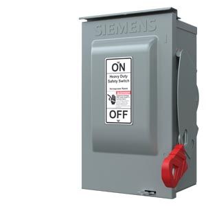 HNF361R — Interruptor de seguridad sin fusible 3 polos 30 A 600 V servicio pesado NEMA 3R