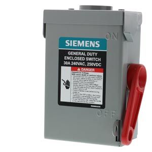 GNF221RA — Interruptor de seguridad sin fusible Serie A 2 polos 2 hilos NEMA 3R