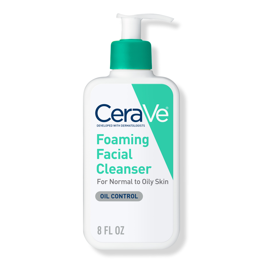 Cerave Foaming Facial Cleanser for Balanced to Oily Skin - 8oz