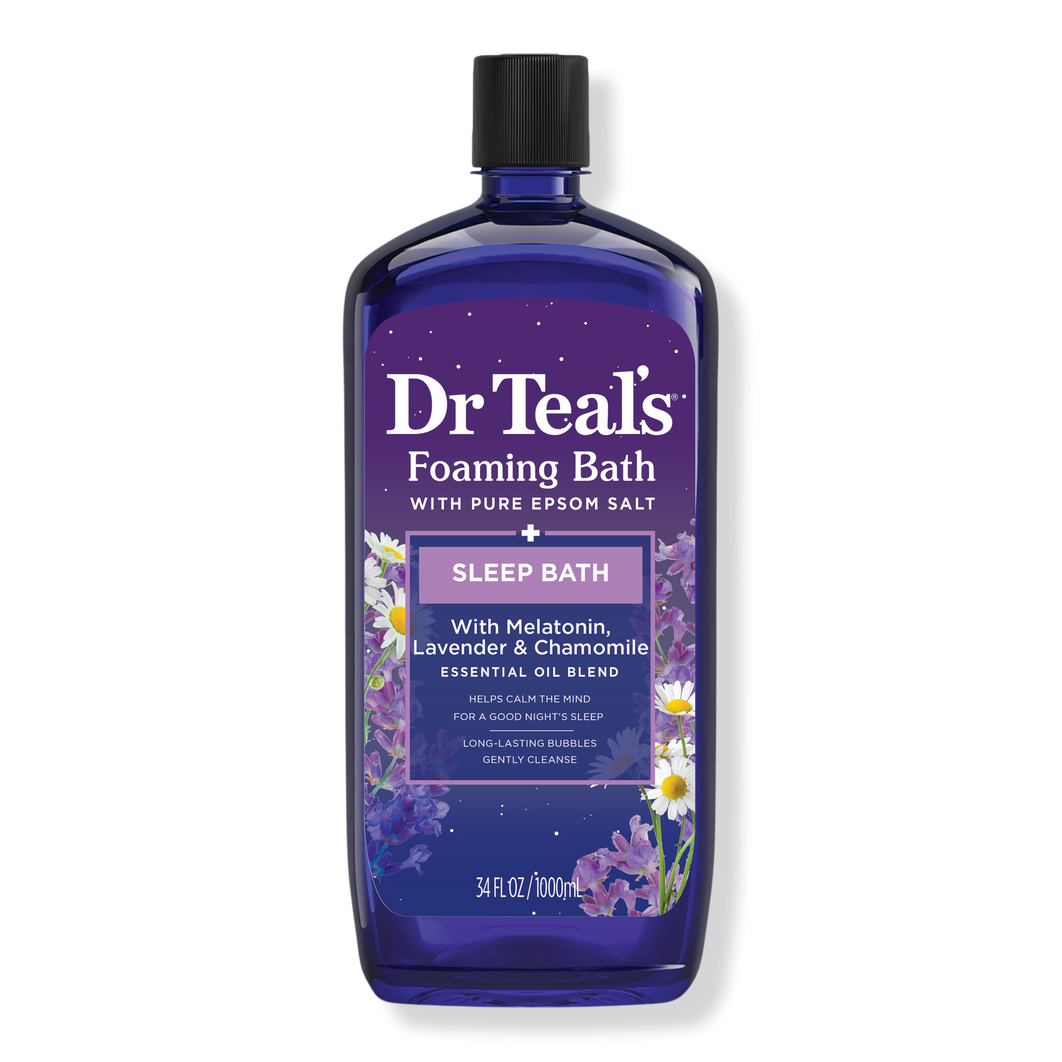 Dr. Teals Sleep Foaming Bath with Melatonin, Lavender &amp; Chamomile Essential Oils