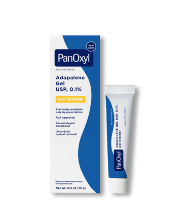 PanOxyl Adapalene 0.1% Leave-on Gel, Retinoid Gel Acne Treatment