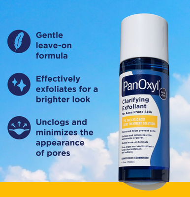 PanOxyl Clarifying Exfoliant, 2% Salicylic Acid, BHA Liquid Exfoliant