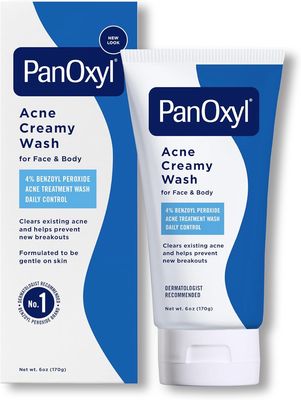 PanOxyl 4% Benzoyl Peroxide Acne Creamy Wash for Face &amp; Body