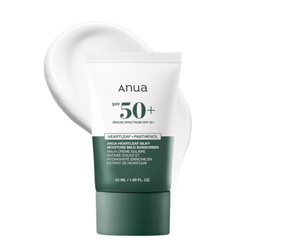 Anua Heartleaf Silky Moisture Mild Sunscreen