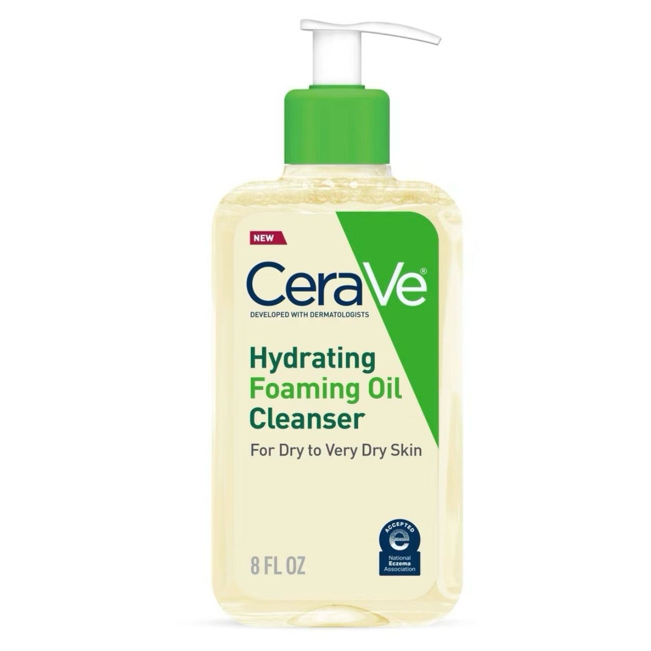 Cerave Hydrating Foaming Oil Cleanser with Hyaluronic Acid for Dry Skin - 8oz