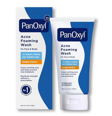 PanOxyl 10% Benzoyl Peroxide Acne Creamy Wash for Face &amp; Body