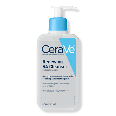 Cerave Renewing SA Cleanser with Salicylic Acid for Balanced Skin 