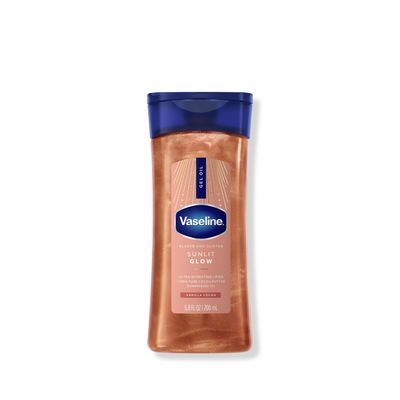 Vaseline Glazed &amp; Glisten Vanilla Cocoa Shimmering Gel Body Oil - Sunlit Glow