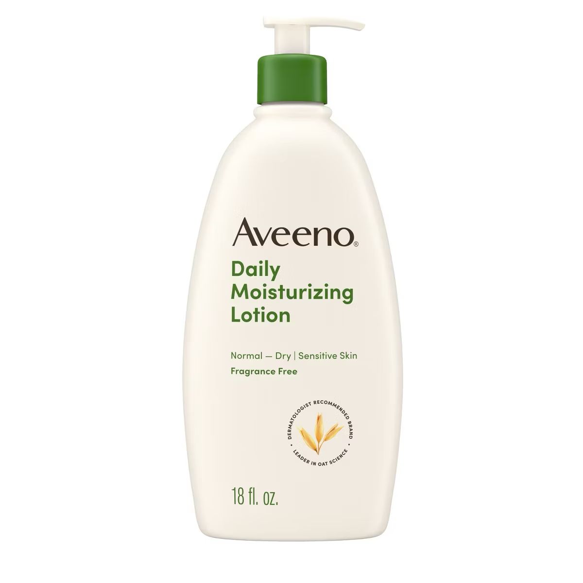 Aveeno Daily Moisturizing Lotion For Dry Skin - Fragrance-Free 18 fl oz