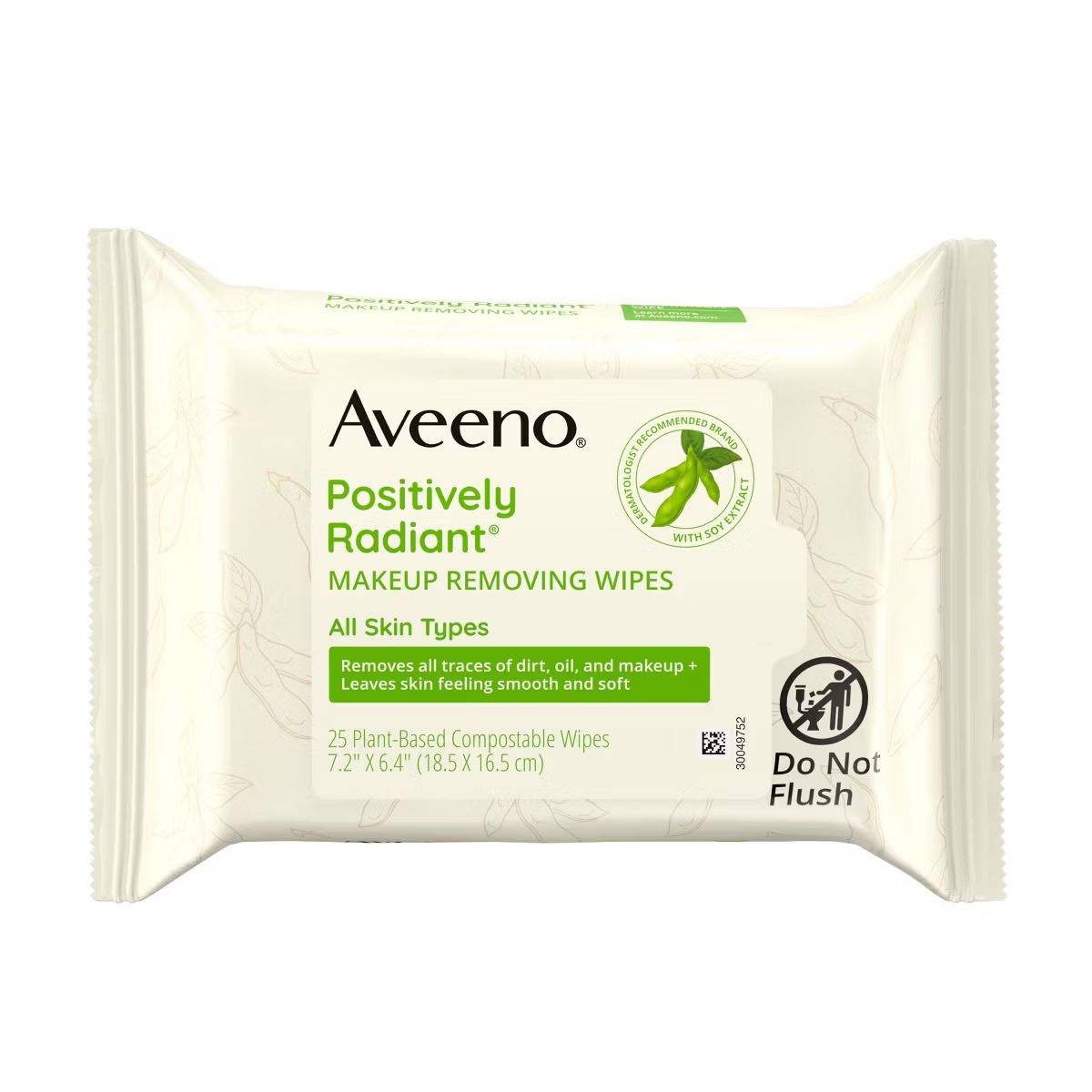 Aveeno Positively Radiant Oil-Free Makeup Removal Facial Wipes for All Skin Types - 25 ct