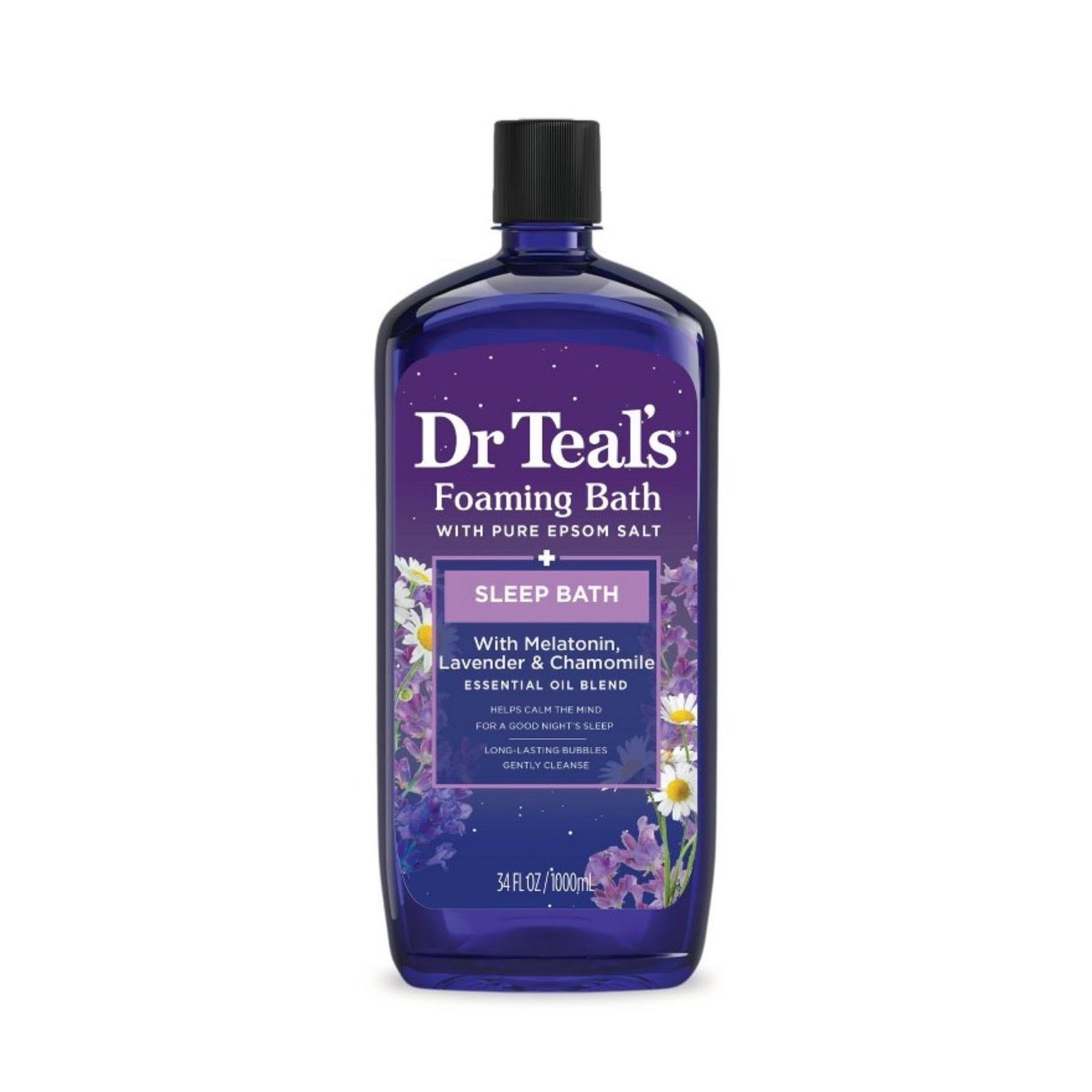 Dr. Teal's Sleep Foaming Bath with Melatonin, Lavender &amp; Chamomile Essential Oils