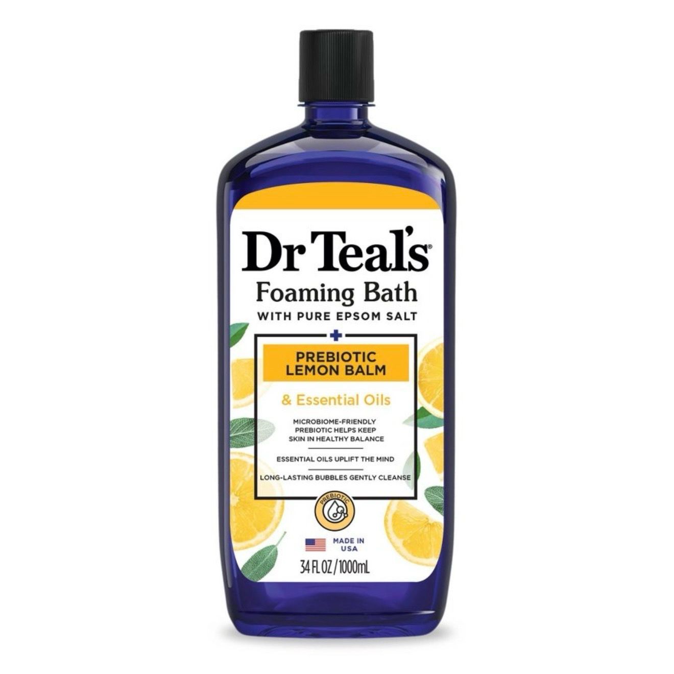 Dr. Teal's Body Wash with Prebiotic Lemon Balm and Essential Oil Blend