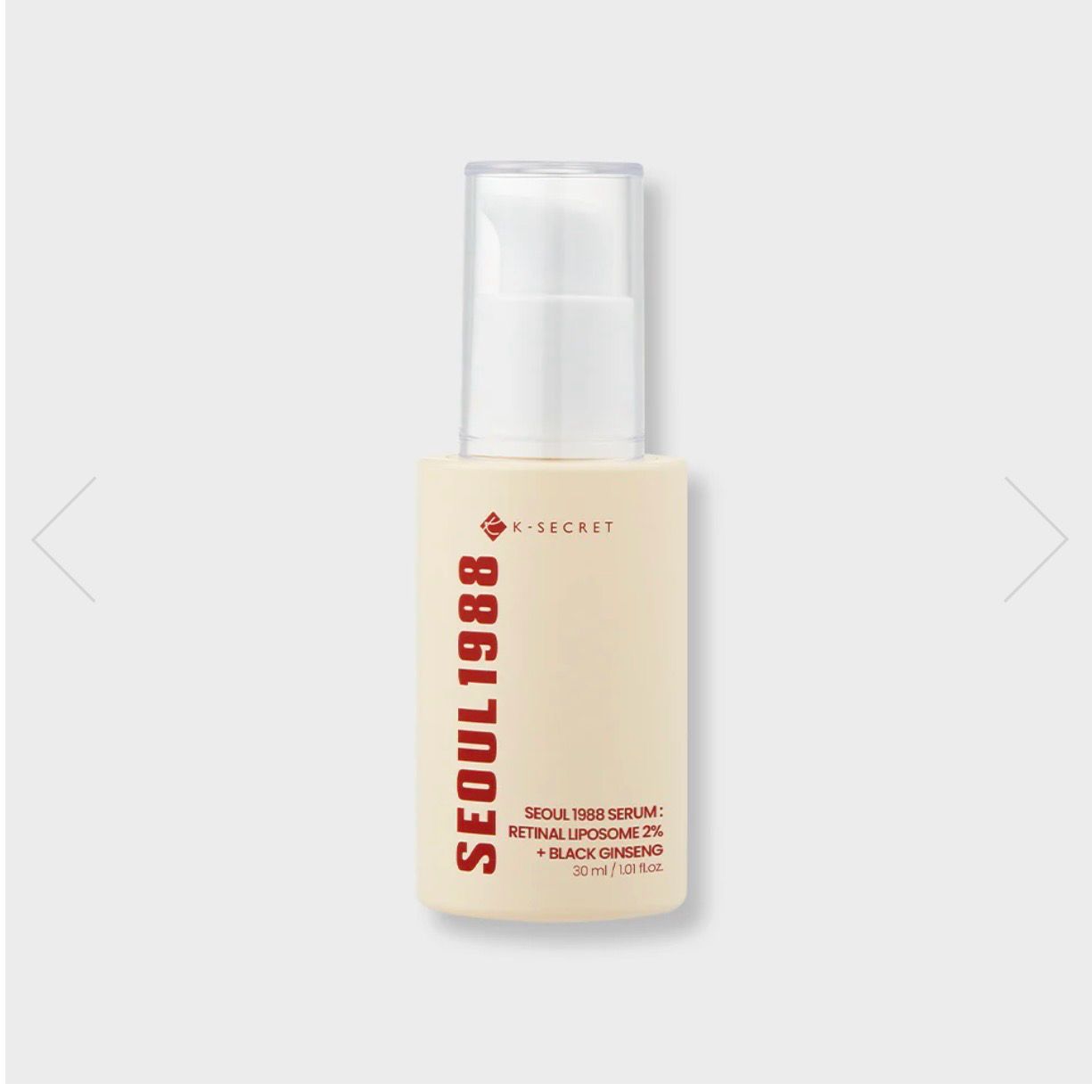 KSECRET SEOUL 1988 Serum : Retinal Liposome 2% + Black Ginseng 