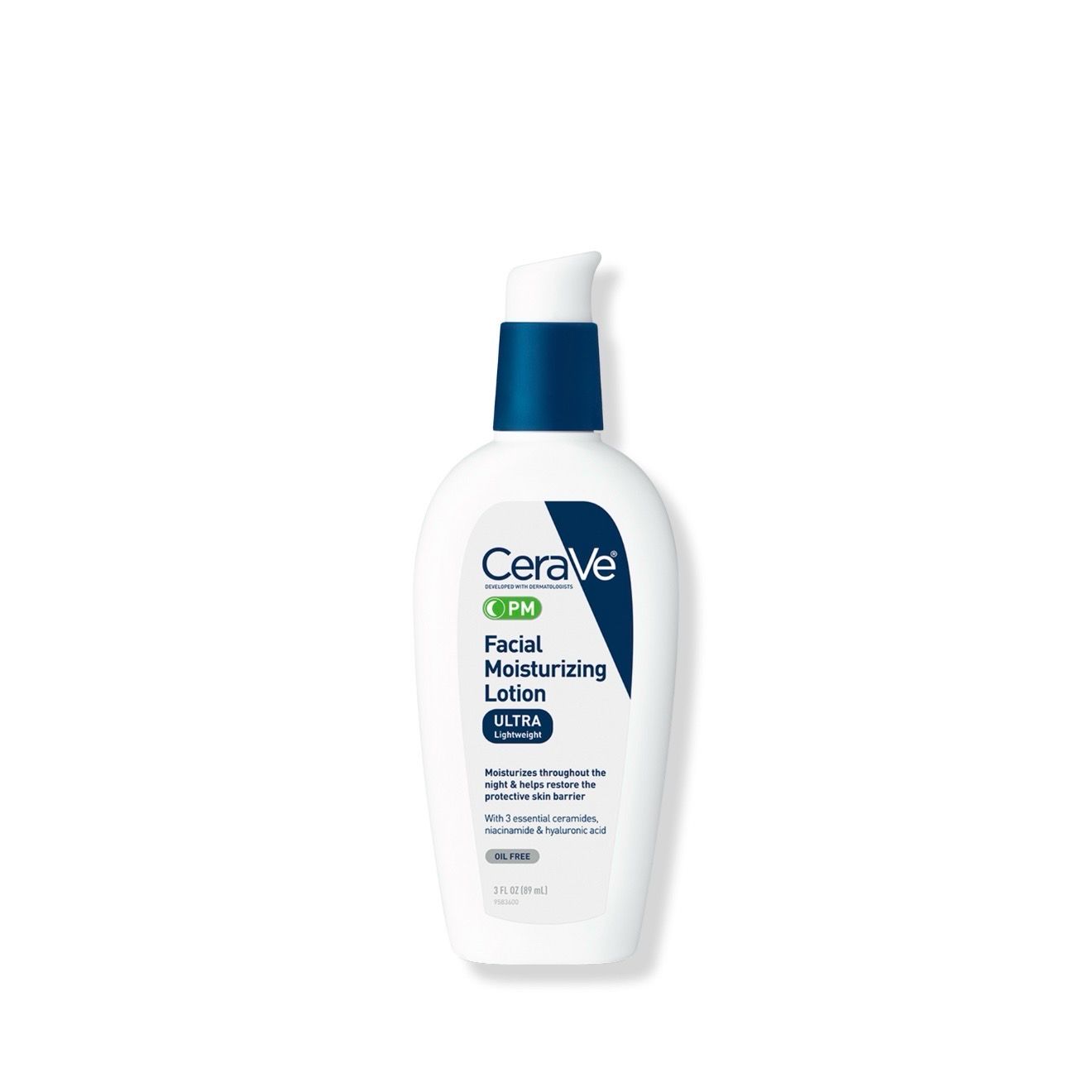 CeraVe PM Moisturizing Lotion, Night Cream for All Skin Types