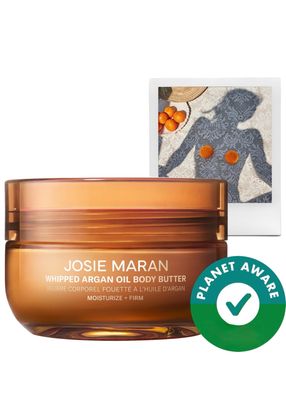 Josie Maran Whipped Argan Oil Refillable Firming Body Butter Jar - Topless Tangerine