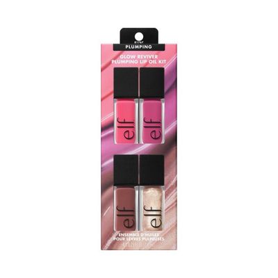 e.l.f. Glow Reviver Plumping Lip Oil Gift Set - 4pc