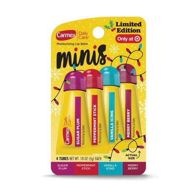 Carmex Daily Care Holiday Limited Edition Minis Lip Balm Sticks