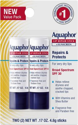 Aquaphor Lip Repair &amp; Protect Lip Balm, 2 CT