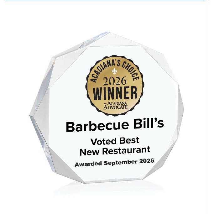 Acrylic Winner's Award - Clear Octagon