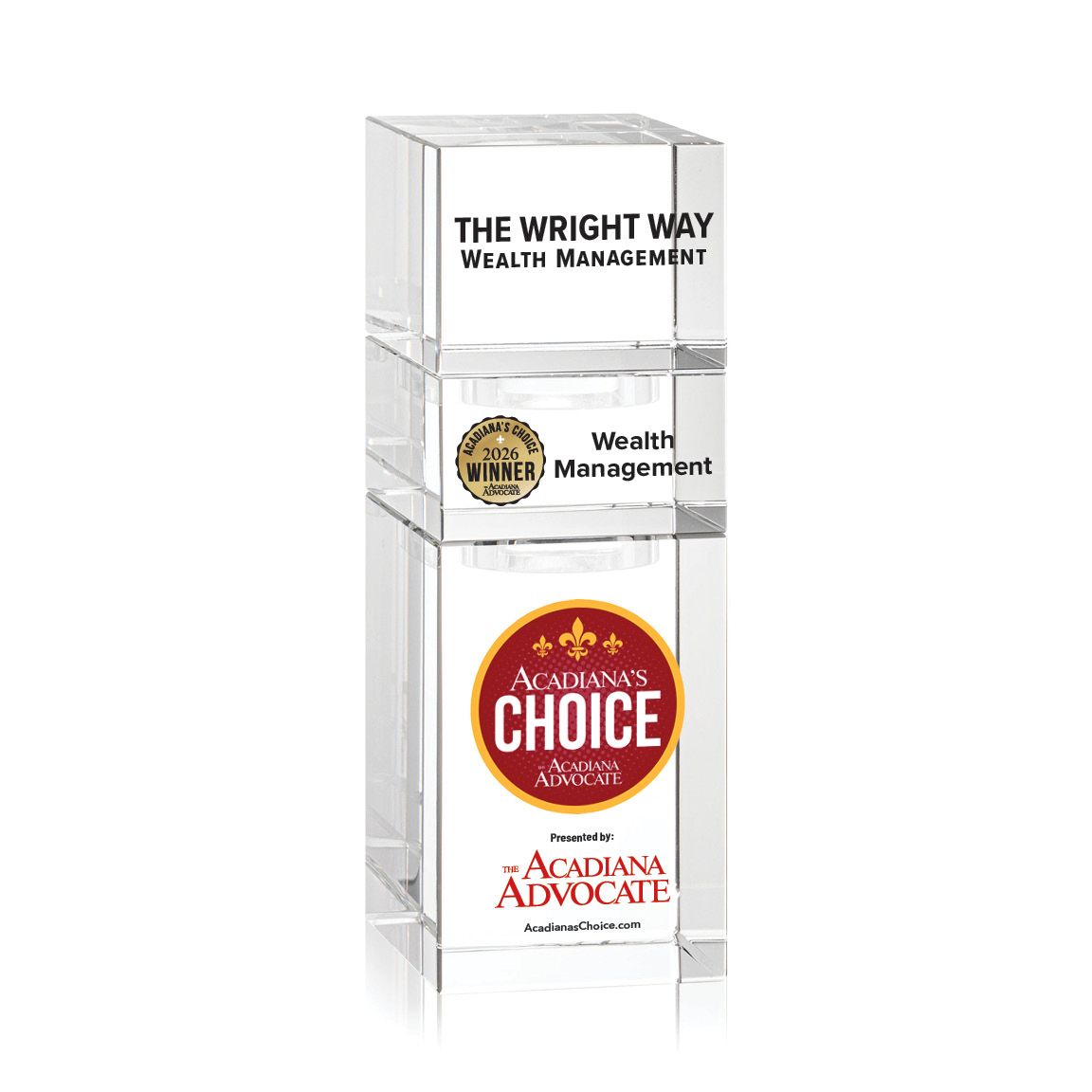 Crystal Winner's Award - Stackable Tower